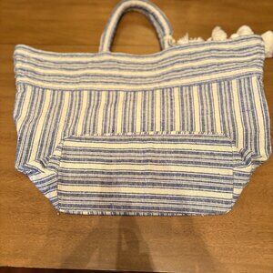 JADEtribe Blue and White Beach Bag